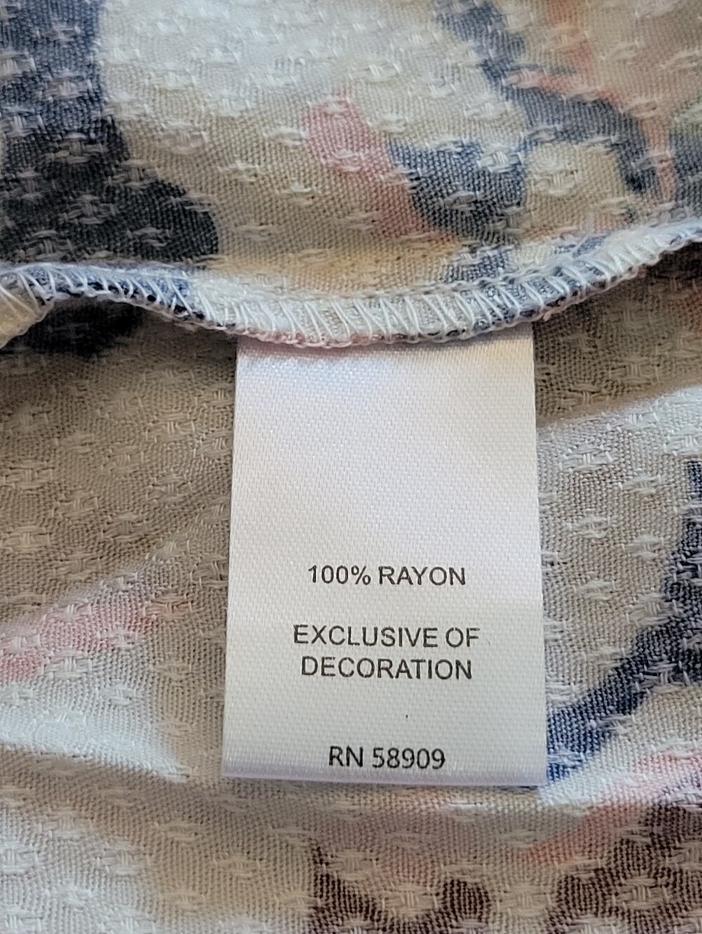 Nurture by Westbound 3X Patchwork Floral Boho Rayon Button Front Blouse - Picture 7 of 7